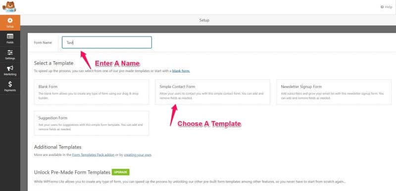 How To Create A Form In WPForms