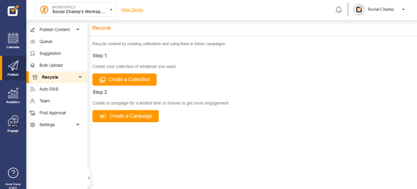 A Detailed Analysis Of Social Champ: Social Champ Review 4 Social Champ Repeat & Recycle Feature