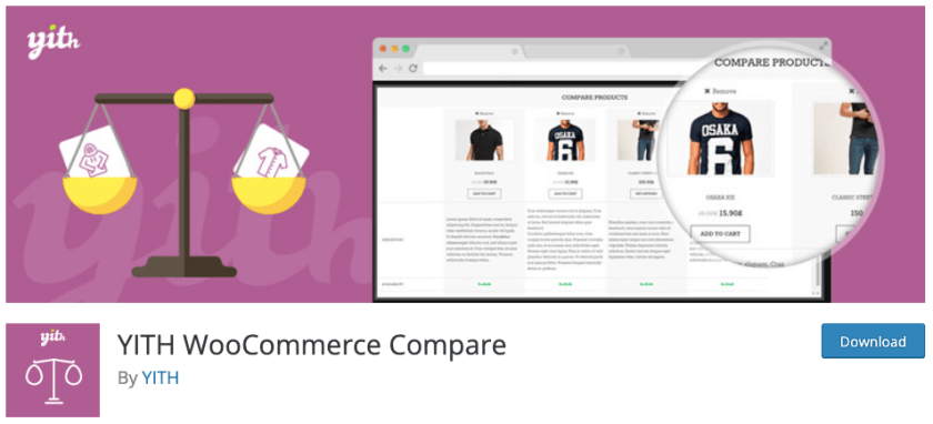 Best WooCommerce Plugins: YITH WooCommerce Compare