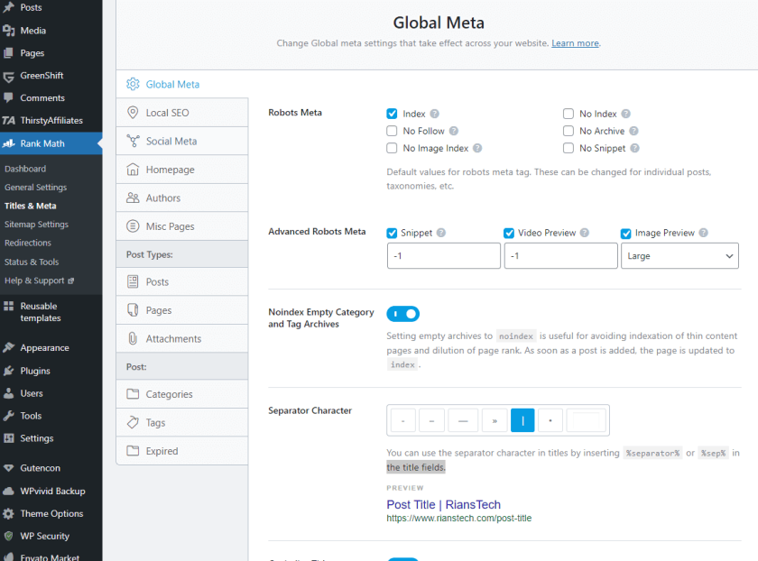 Rank Math Review: Is It The Best WordPress SEO Plugin? 24 Advanced Title And Meta In Rank Math
