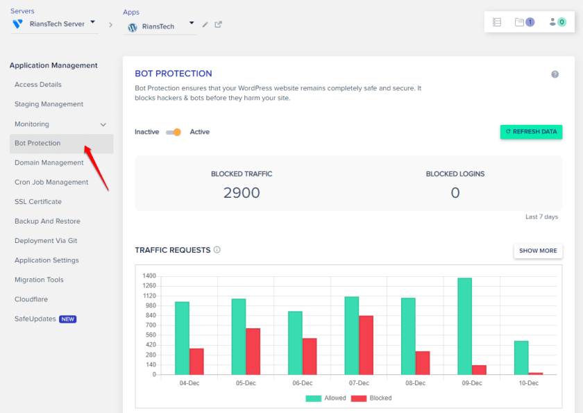 Cloudways Review 2023: The Fastest Managed WordPress Hosting 51 Cloudways Bot Protection