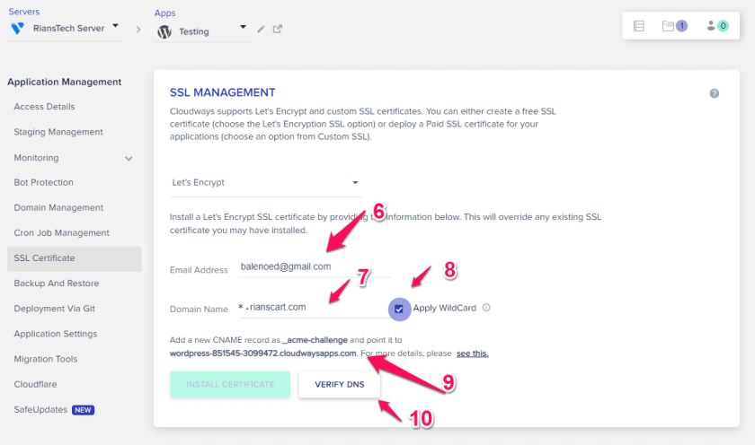 Cloudways Review 2023: The Fastest Managed WordPress Hosting 41 Install SSL Certificate