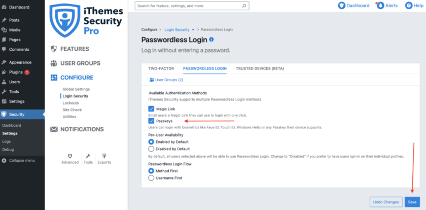 How To Enable WordPress Biometric Login Using iThemes Security Pro 6 WordPress biometric login